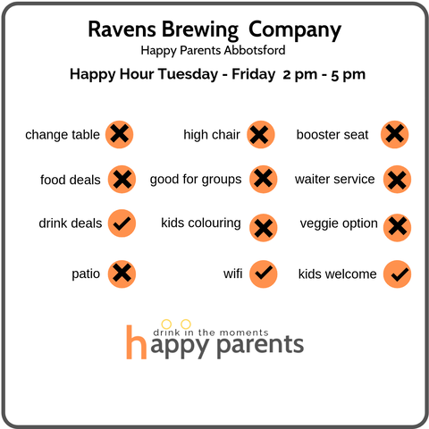 ravens brewing company happy hour details abbotsford